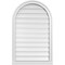 Ekena Millwork Round Top Surface Mount PVC Gable Vent: Functional, w/ 2"W x 2"P Brickmould Sill Frame, 24"W x 38"H GVPRT24X3803SF - alternate 1